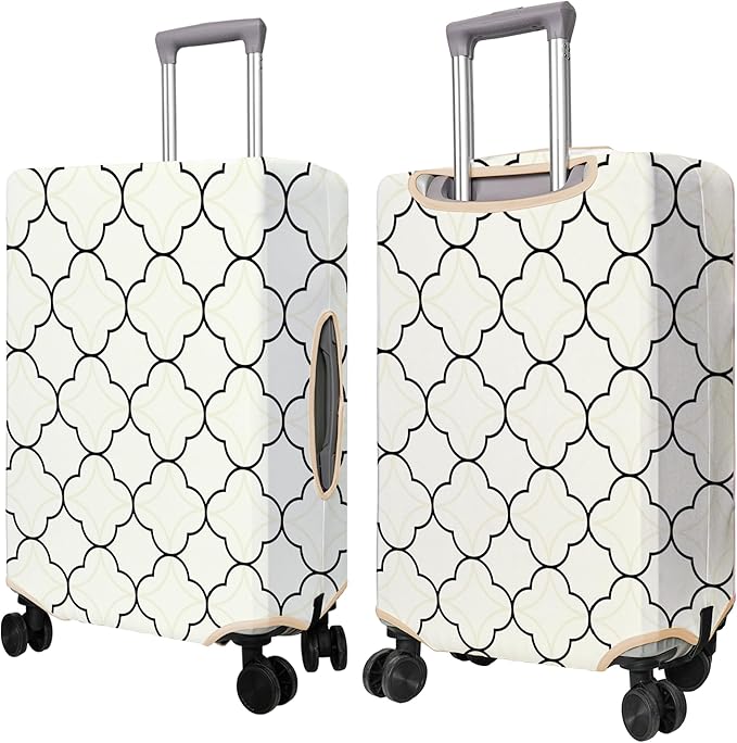 Travel Luggage Cover Suitcase Protector Fits 18-32 Inch Wheel Covers PatternedTravel Related Items Flower Luggage Protector Elastic S