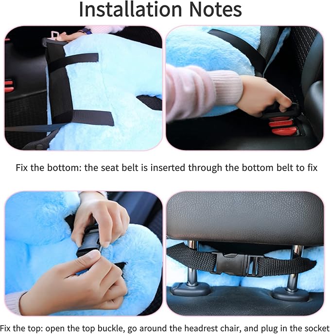 Travel Pillow Car Pillow Kid Car Sleeping The Sleeping Aid for Adults and Kids on Road Trips Kids Travel Pillow Emerald Green