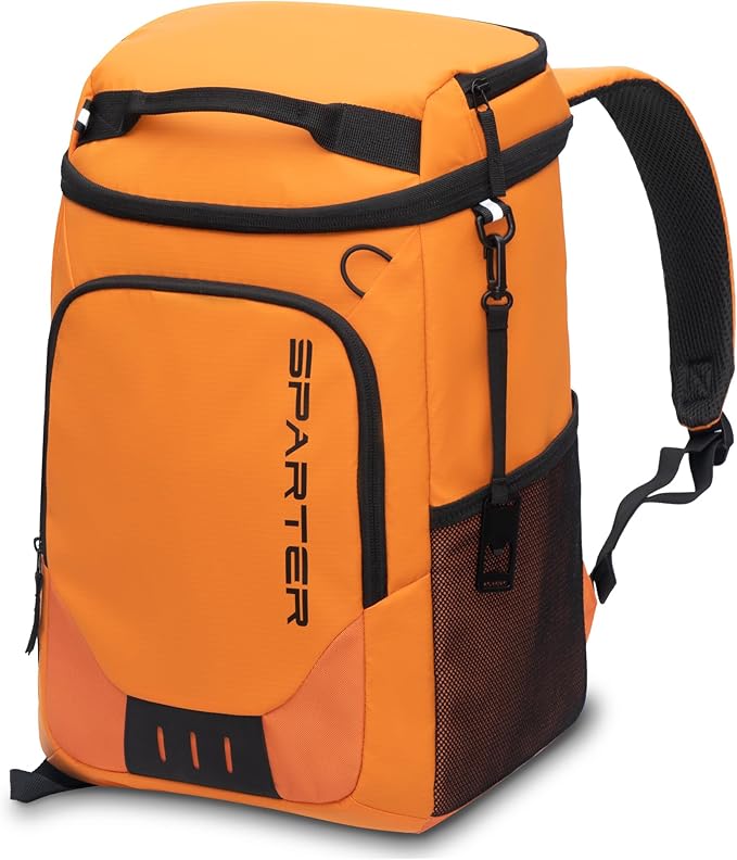 SPARTER Backpack Cooler Insulated Leak Proof 33/49 Cans, 2 Insulated Compartments Thermal Bag, Portable Lightweight Beach Travel Camping Lunch Backpack for Men and Women