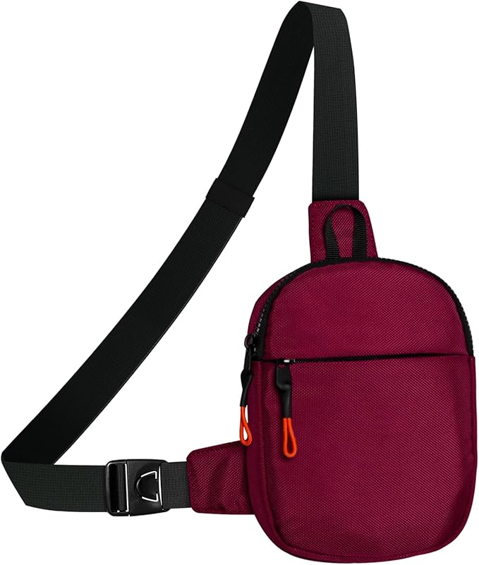 MJNUONE Mini Sling Bag for Men Outdoor Lightweight Small Crossbody Bag Women Casual Daily Bag Waterproof Chest Bag for Travel