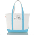 CB STATION Medium Classic Canvas Tote Bag for Women, Top Zipper Closure, Outer Pocket, Daily Essentials, Groceries, Traveling