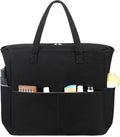 LEDAOU Beach Bag Waterproof Sandproof Women Tote Bag Pool Bag with Zipper for Gym Grocery Travel with Wet Pocket