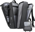 Vacuum Backpack for Men,50L Expandable Compression Backpack With Vacuum Seal, 17.3 Inch Water Resistant Laptop Backpack with USB Charging Port-Not Vaccum Pump Included
