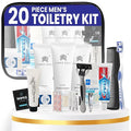 Trektote Travel Toiletry Kit for Men and Women – 20 Piece Set of Travel Size Toiletries, TSA Compliant, Includes Shampoo and Conditioner, Body Wash, Toiletry Bag & More (Pack of 3)
