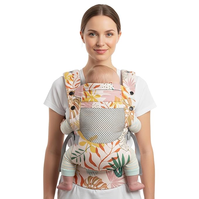 Newborn Baby Front Carrier Backpack, Toddler Baby Body Carrier, 7-66 Lbs Ergonomic Design, Lumbar Support, Lightweight