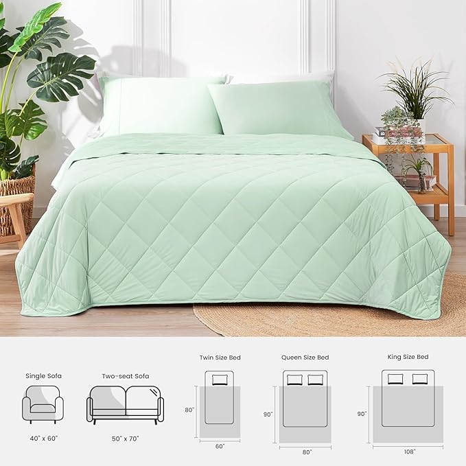 Cozy Bliss Cooling Throw Blanket for Hot Sleepers, Q-Max 0.4 Cooling Comfort 50x70, Cold Blankets for Night Sweats Sleeping, Ultra-Cool Lightweight Breathable Summer Blanket for Bed Travel