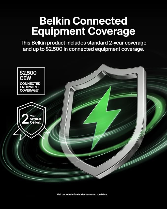 Belkin Portable Charger, Power Bank 10000 mAh with Integrated Cable - 20W Fast Charge USB-C Power Delivery, iPhone Charger - Apple iPhone 16 Series, iPad Pro, Samsung Galaxy S25, & More - Black