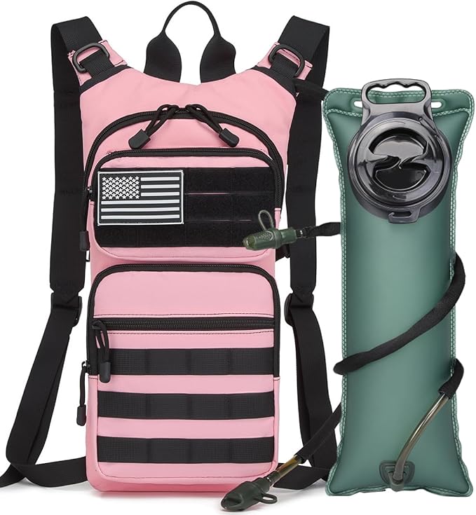ATBP Insulated Water Hydration Pack Bag with 3L TPU Bladder Tactical Molle Hydration Backpack for Hiking Cycling Running