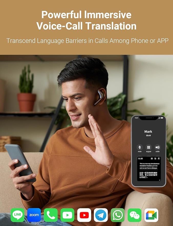 Timekettle W4 Pro AI Interpreter Earbuds(Grey),Translator Device Supporting 40 Languages,Translator Earbuds for Call and Video Translation,APP Work with iOS and Android