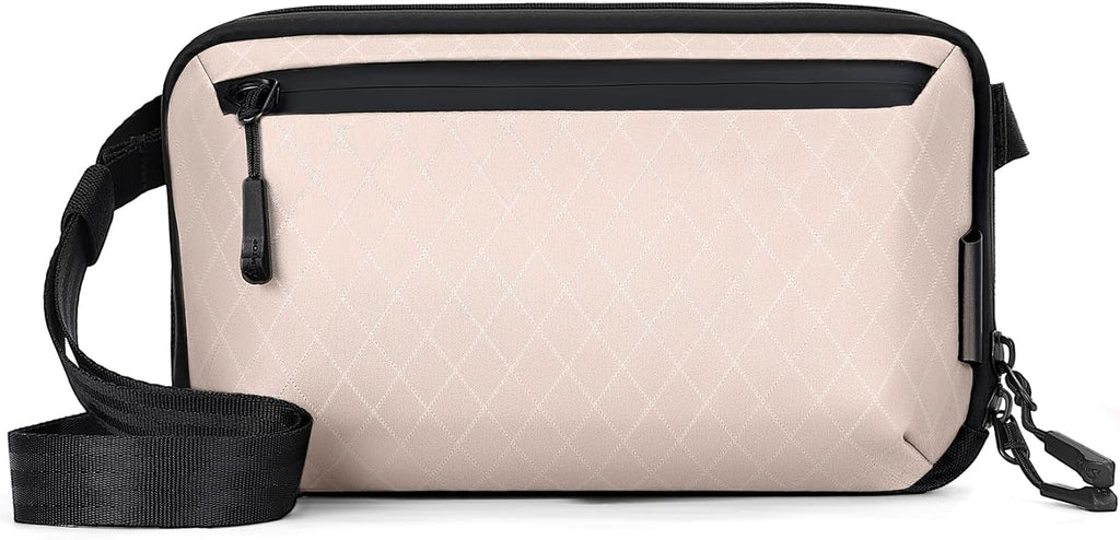 Electronics Organizer Tech Travel Pouch – Waterproof Nylon Diamond Quilted & 900D Travel Case Cable Bag for Cords Chargers