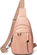 7L Sling Bag for Women Men Leather Small Sling Backpack Daypack Anti Theft Fanny Pack Crossbody Purse Travel