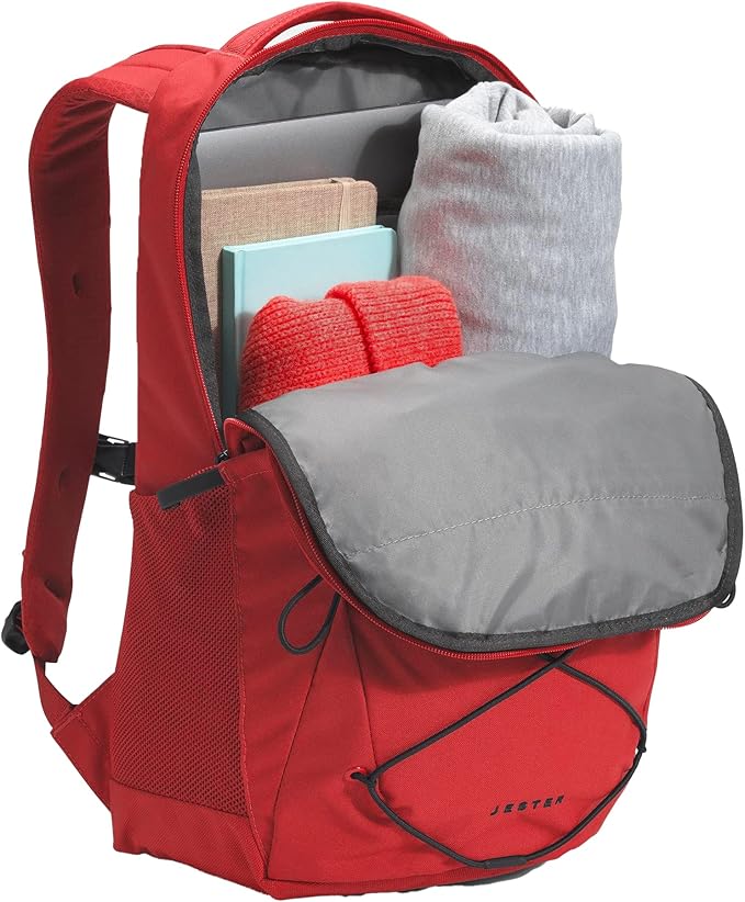 The North Face Jester Everyday Laptop Backpack, TNF Red/TNF Black, One Size