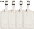 Travelambo Luggage Tags for Suitcases PU Leather Travel Tags Bag Tags Privacy Protection Travel Essentials