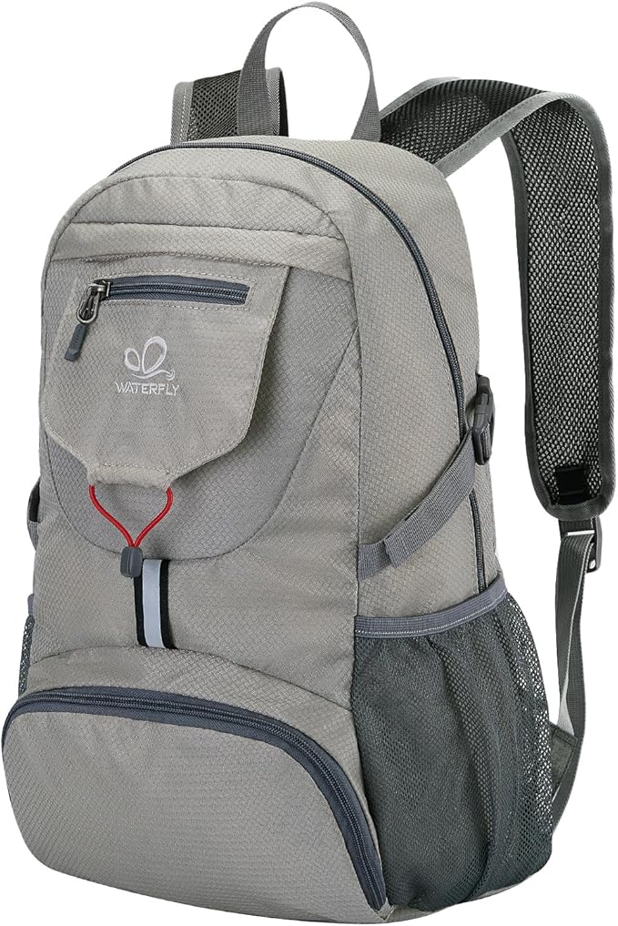 WATERFLY Small Lightweight Packable Backpack: 20l Ultra Light Foldable Travel Hiking Camping Daypack Day Pack for Man Woman