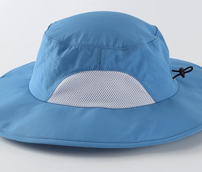 Home Prefer UPF50+ Mens Sun Hat Wide Brim Fishing Hat for Men UV Protection Womens Beach Bucket Hat for Golf Hiking Gardening