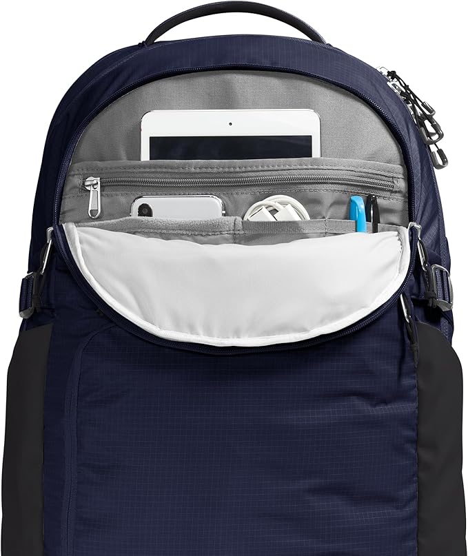 THE NORTH FACE Router Everyday Laptop Backpack | Daypack with Water Repellent Finish, 17" Laptop Sleeve, Reflective Details, TNF Navy/TNF Black-NPF, One Size