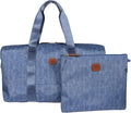 Bric's X-Bag/X-Travel 2.0 Folding Duffel Bag - 18" Carry On and Overnight Travel Bag - Jeans