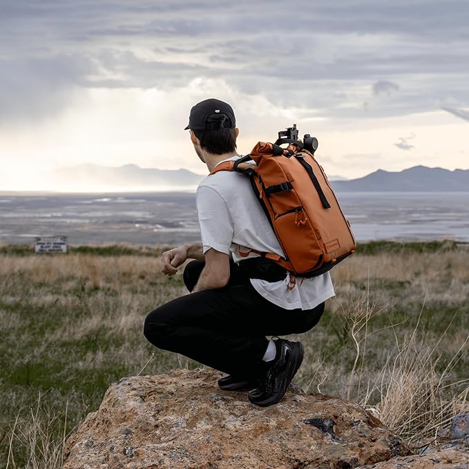 WANDRD All New PRVKE 31L V4: Weatherproof Travel and Camera Backpack, Everyday Carry Bag with Laptop Sleeve, Quick Side Access, Rolltop Expansion, Clamshell Opening – Versatile Photography Backpack