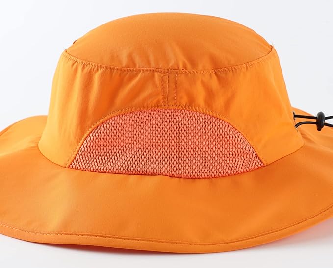 Home Prefer UPF50+ Mens Sun Hat Wide Brim Fishing Hat for Men UV Protection Womens Beach Bucket Hat for Golf Hiking Gardening