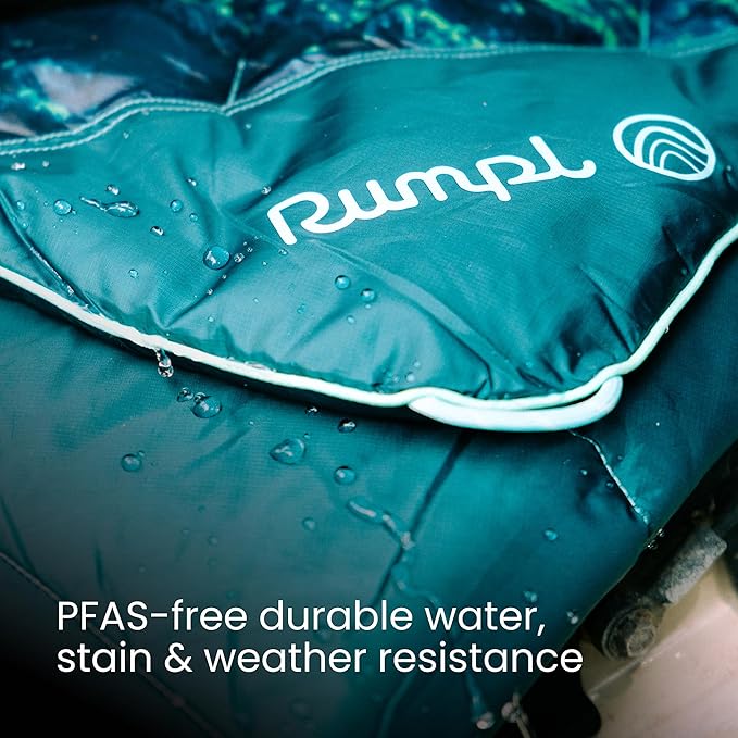 Rumpl Original Puffy Blanket - Warm, Water-Resistant Camping Blanket with 100% Recycled Synthetic Insulation, 52"x75", Original Puffy V2, Valley Dawn