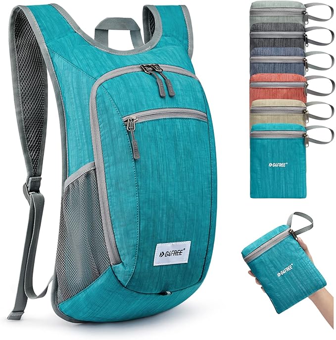G4Free 10L/15L Hiking Backpack Lightweight Packable Hiking Daypack Small Travel Outdoor Foldable Shoulder Bag