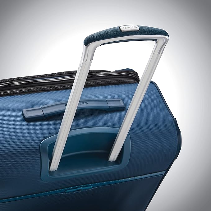 Samsonite Solyte DLX Softside Expandable Luggage with Spinner Wheels, Mediterranean Blue, 3-Piece Set (20/25/29)