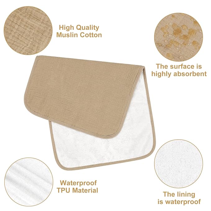 Accmor Portable Diaper Changing Pad, Waterproof Foldable Baby Changing Mat for Travel, Baby Essentials Shower Registry Gifts