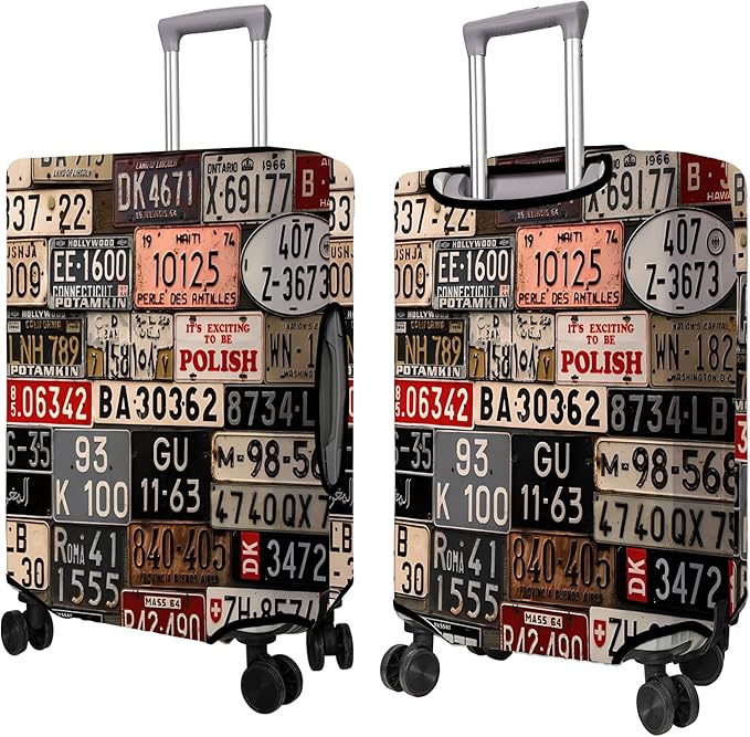 Travel Luggage Cover Suitcase Protector Fits 18-32 Inch Wheel Covers PatternedTravel Related Items Flower Luggage Protector Elastic S
