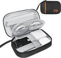 Electronics Travel Organizer,Portable Waterproof Electronic Travel Storage Bag for Small Charging Cord Storage,Charger,Small Electronics,SD Card etc,for Travel,Business -Black