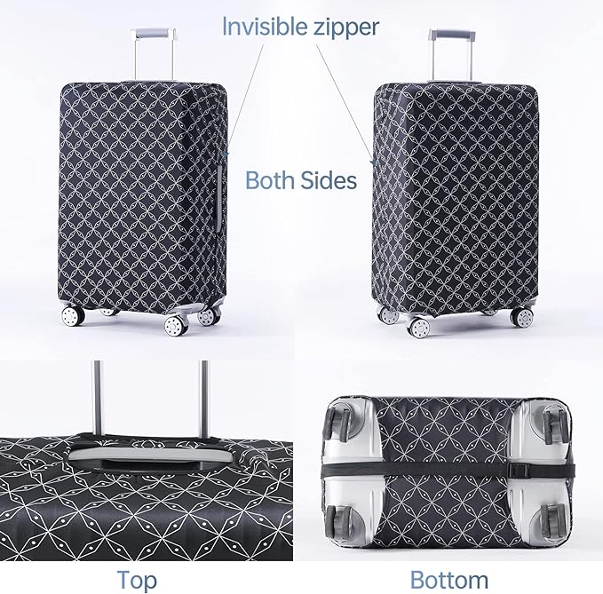 TRAVELKIN more than travel Luggage Covers For Suitcase Tsa Approved,Suitcase Cover Protector Fit 18-32 Inch Luggage