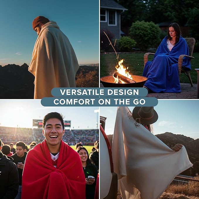 Bare Home Polar Fleece Blanket - Throw - Oyster - Warm & Cozy - Premium Fleece Blanket for Bed, Sofa, Camping, Travel and Cold Nights - Lightweight (Throw, Oyster)