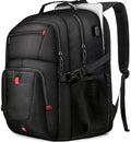 Z-MGKISS Travel Backpack, 50L Extra Large Travel Laptop Backpack, Travel Backpack for Men Women with TSA Airline Approved Bussiness Backpack, Black