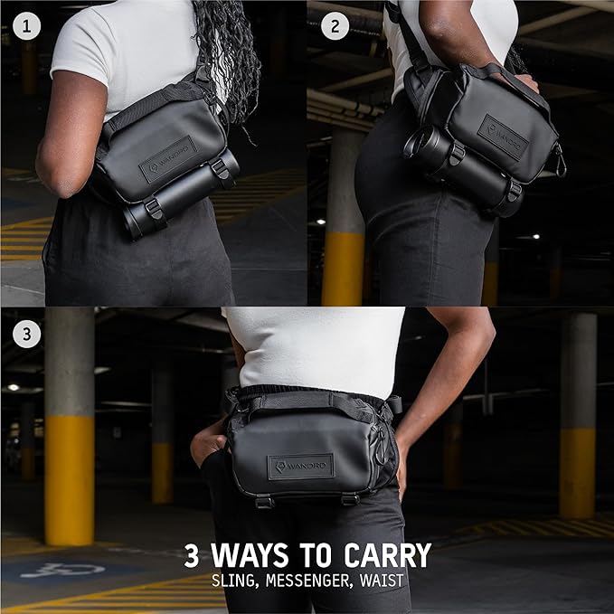 WANDRD ROGUE V1 6L Sling: Compact Camera Sling and Crossbody Bag with Fast Access, 3-Way Carry– Lightweight Everyday Bag Great for Travel, Photography, and Daily Use (Wasatch Green)