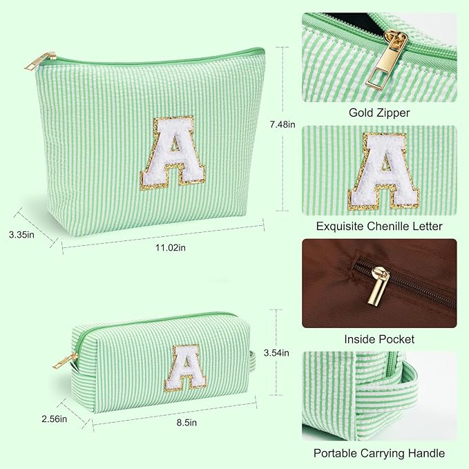 YOOLIFE 2 Pieces Makeup Bags for Women, Mom Birthday Gifts Unique Gifts Makeup Bag Toiletry Bag Makeup Pouch Cosmetic Bag Beauty Bag Cute Makeup Bag Wedding Daughter Friend Gifts for Women Her O