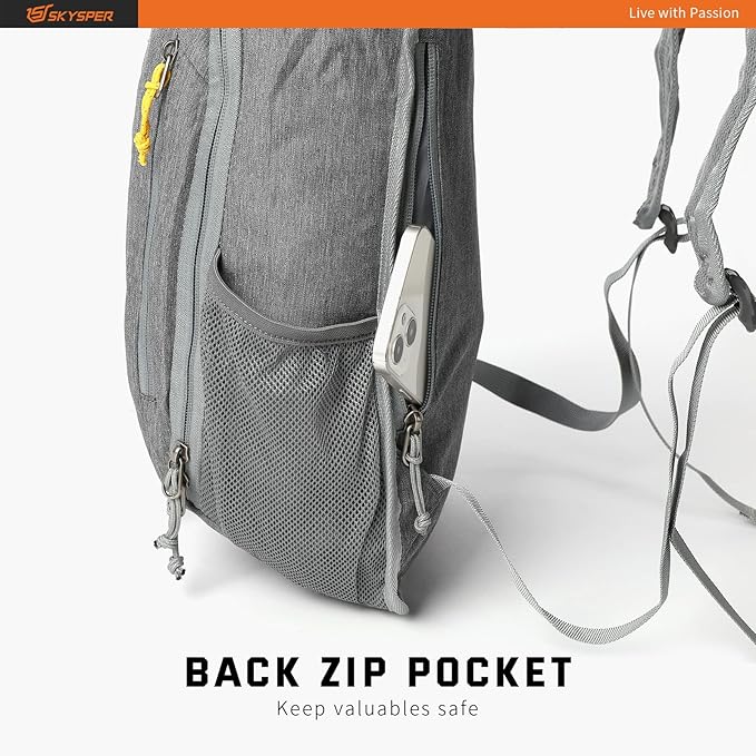 SKYSPER Small Daypack 10L Hiking Backpack Packable Lightweight Travel Day Pack for Women Men