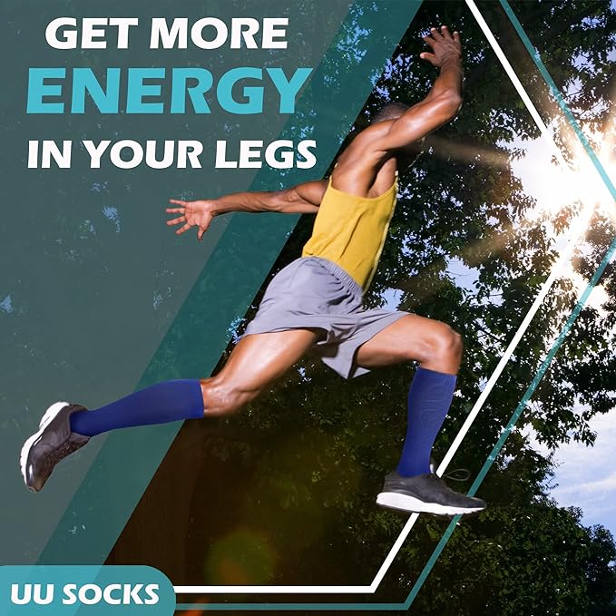 Medical Compression Socks for Women and Men 3 Pairs 20-30 mmHg Knee High Christmas Compression Stockings Circulation Best for Running Athletic Nurses