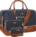 Weekender Bag for Women, Travel Duffel Bag Carry On Overnight Bag with Shoe Compartment Large Nylon Travel Weekend Tote Bag