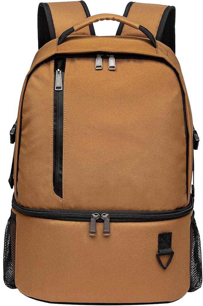 TUGUAN Insulated Cooler Backpack 38 Cans Double Deck Leakproof Lightweight Soft Lunch Backpack Small Cooler Bag Beach Picnic