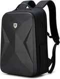 FENRUIEN 17 Inch Laptop Backpack for Men,Waterproof Anti Theft Computer Backpack with USB C Charging Port,Hardshell Gaming Laptop Bag,Black