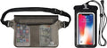 Freegrace Waterproof Pouches with Waist Strap / Pouch Case Bundle Set- Keep Your Phone & Valuables Dry and Safe - Waterproof Dry Bags for Boating Swimming Snorkeling Kayaking Beach Water Parks Pool