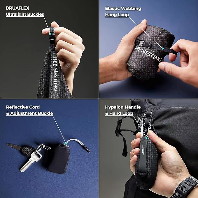 Ultralight Quick Dry Towel - Medium&Small 2 Pack Microfiber Towels with Compact Packable Pocket for Lightweight Backpacking Travel, Beach, Gym, Camping & Hiking(Orange, M&S 2 Set)