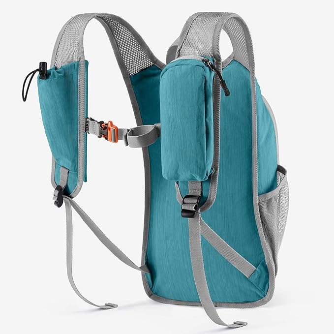 10L Small Hiking Backpack Travel Daypack Lightweight Packable Back Pack for Women Men(Teal Blue)