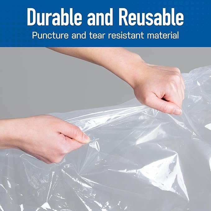 6 Pack Large Vacuum Storage Bags for Comforters, Blankets & Clothes – Vacuum Sealed Compression Bags with Hand Pump – Space Saver Storage Bags for Bedding, Moving, Travel & Organization