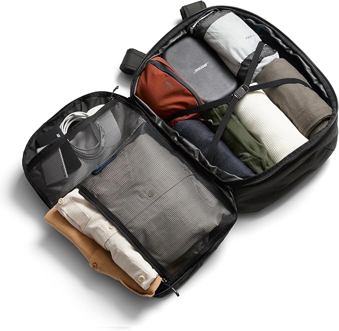 Bellroy Transit Travel Pack Pro (30–38 liter carry-on travel backpack, with laptop sleeve, RFID protection and zip bottle pocket) - Olive