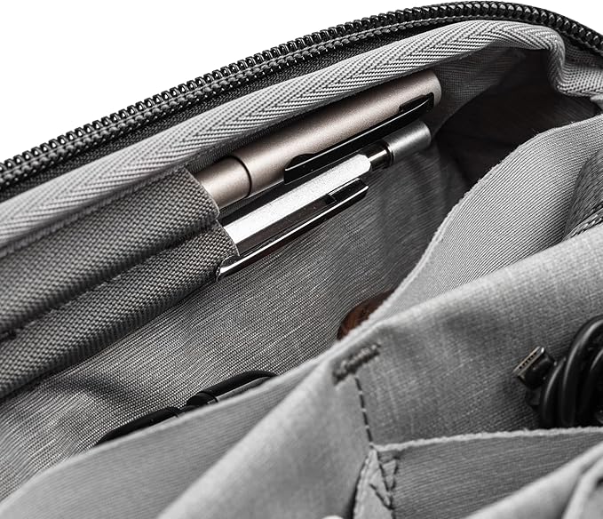 Peak Design Tech Pouch, Midnight, Electronics Organizer for Travel or Everyday Carry, Origami-Style Storage, Cable Pass-Through, Weatherproof Recycled Nylon, Gear Carry Bag for Men and Women