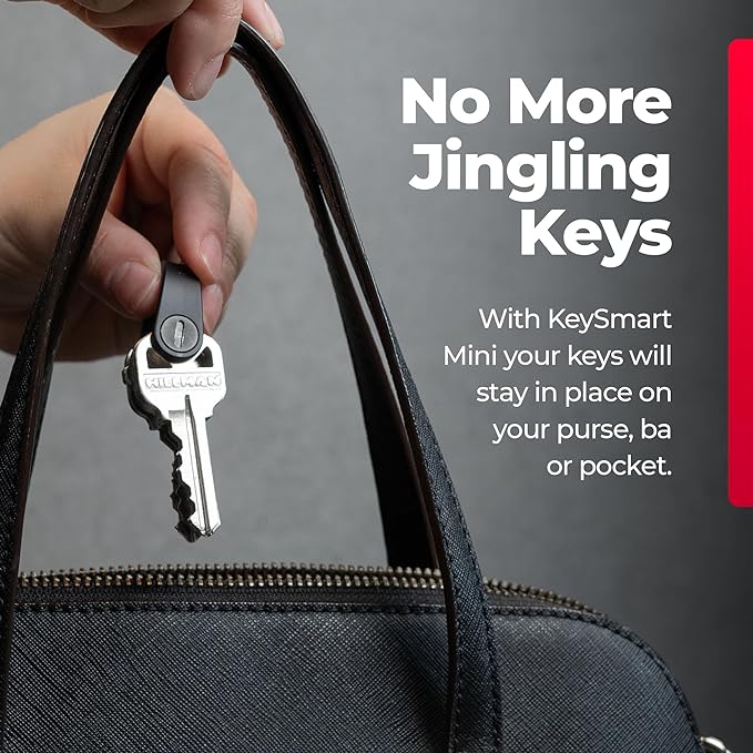 KeySmart Keychain Key Holder - Compact Key Organizer for Key Chain, EDC Key Chains, Key Ring Keychains