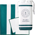 Laguna Beach Textile Co. Recycled Microfiber Quick Dry Beach Towel - Juniper Green