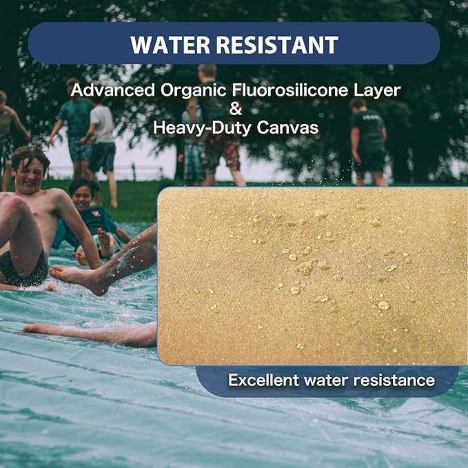 20’x24’ Canvas Tarp Heavy Duty Water Resistant Tarpaulins with Aluminum Grommets,UV Resistant, 22Mil Multipurpose Drop Cloth, 14oz Cover Sheet for Outdoor and Indoor Use with Ropes Yellow