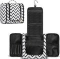 Hanging Travel Toiletry Bag,Large Capacity Cosmetic Travel Toiletry Organizer for Women with 4 Compartments & 1 Sturdy Hook,Perfect for Travel/Daily Use/Christmas