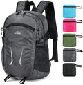 Hiking Daypack,30L Waterproof Hiking Backpack Packable Lightweight Travel Day Pack for Women Men (Grey, Large)